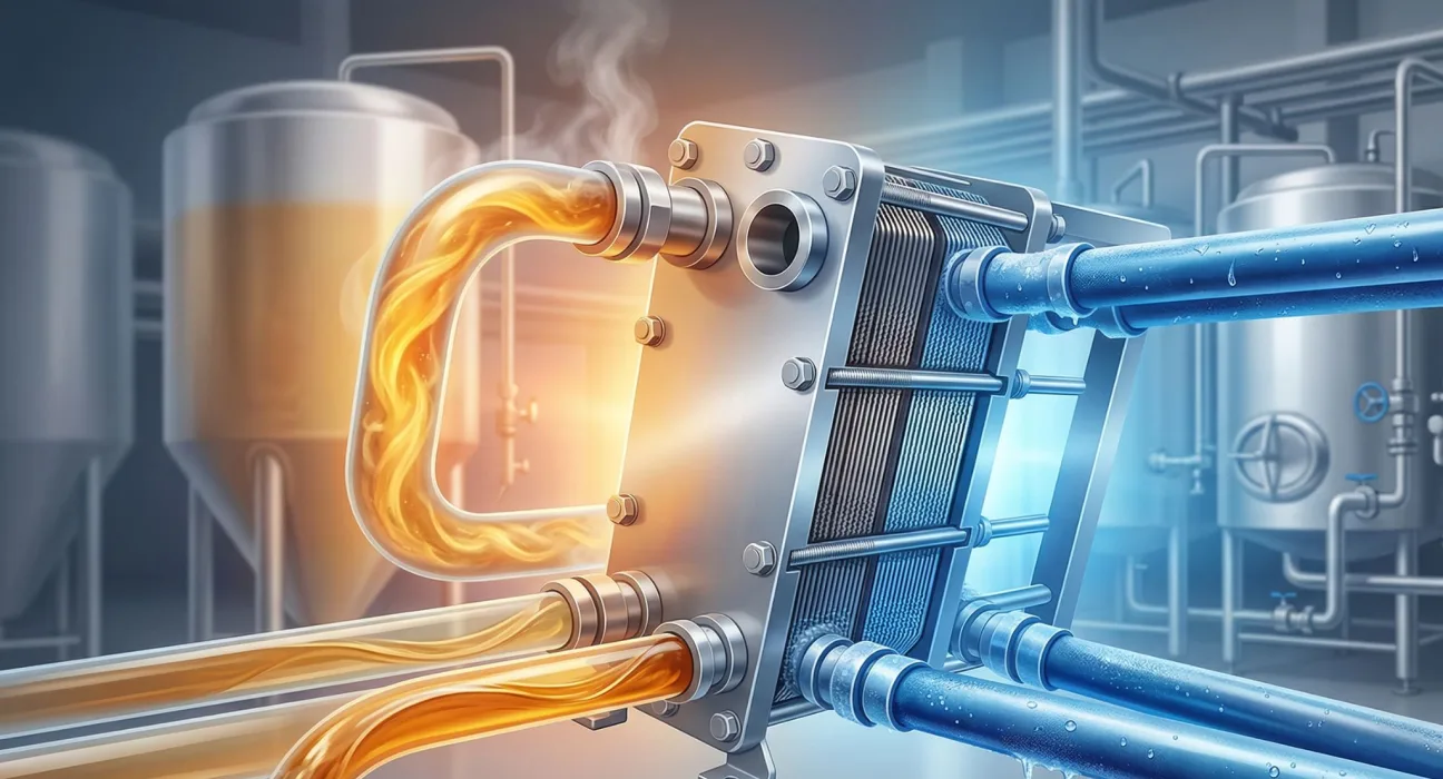 Охолодження пивного сусла після кип'ятіння