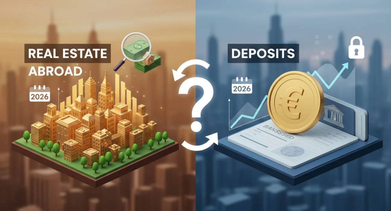 Прибутковість нерухомості за кордоном VS депозити